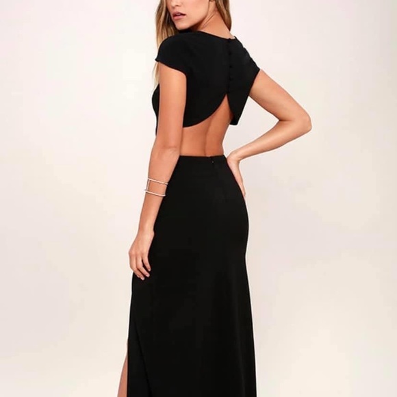 Lulu’s Black Conversation Piece Dress - Picture 4 of 4